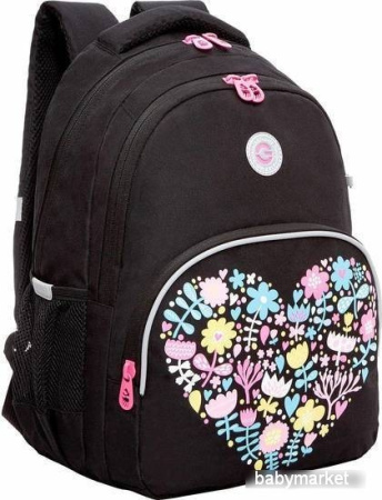 Школьный рюкзак Grizzly RG-360-7 (серый/белый)