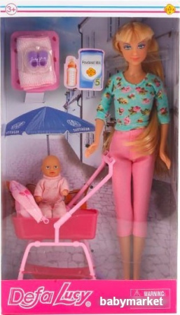 Кукла Defa Lucy с пупсом 8358