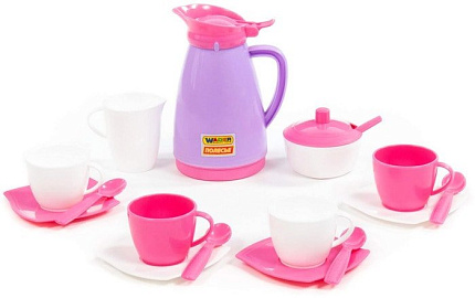 Набор игрушечной посуды Полесье Алиса на 4 персоны Pretty Pink 40626
