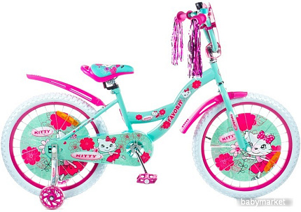 Детский велосипед Favorit Kitty 20 KIT-20GN (розовый/бирюзовый)
