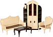 Аксессуары для кукольного домика Огонек Набор мебели для гостиной Коллекция С-1299