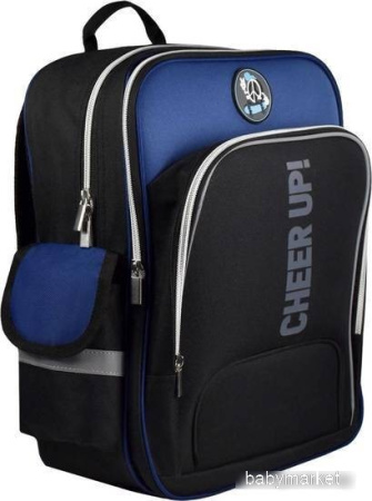 Школьный рюкзак Феникс+ Скейтбордист 59282 (синий/черный)