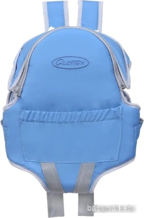 Рюкзак-переноска Globex Панда (голубой)