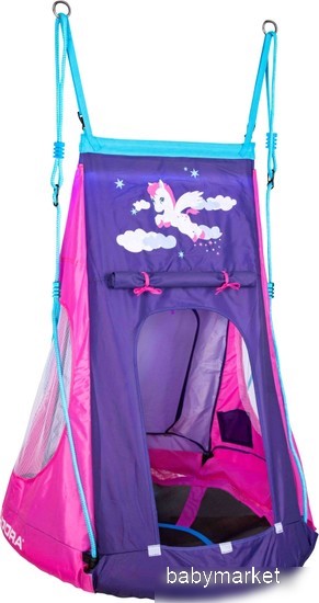 Hudora 90 с палаткой Pony LED 72149