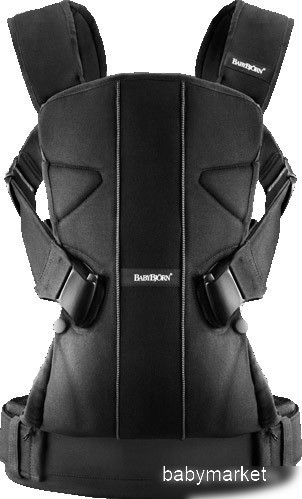 Рюкзак-переноска BabyBjorn One Cotton Mix 6980.01 Black