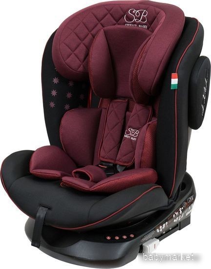 Sweet Baby Crosstour 360 SPS Isofix 0-36 (винный/черный) - детский товар
