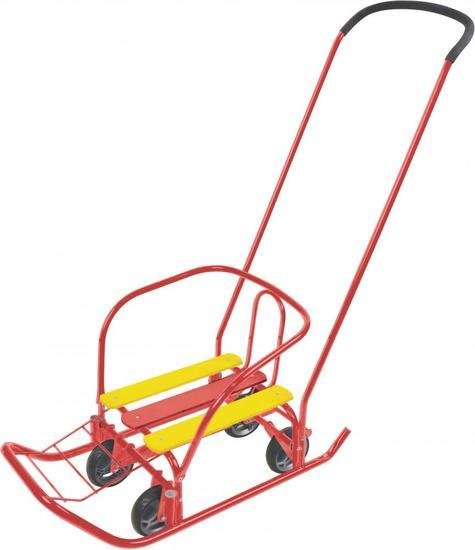 Санки Nika Ветерок 7 Универсал Алый