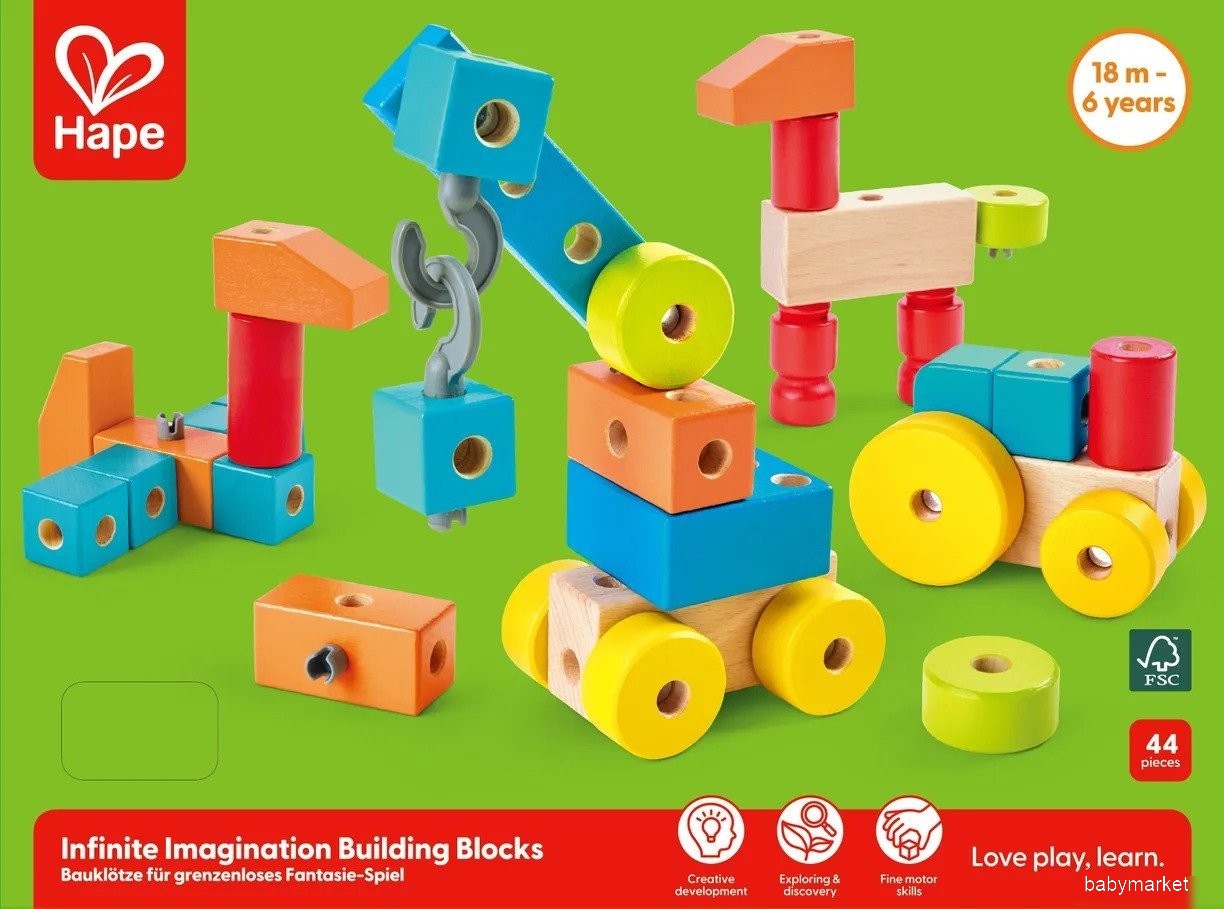 Hape Учусь строить Бесконечное воображение E0519_HP