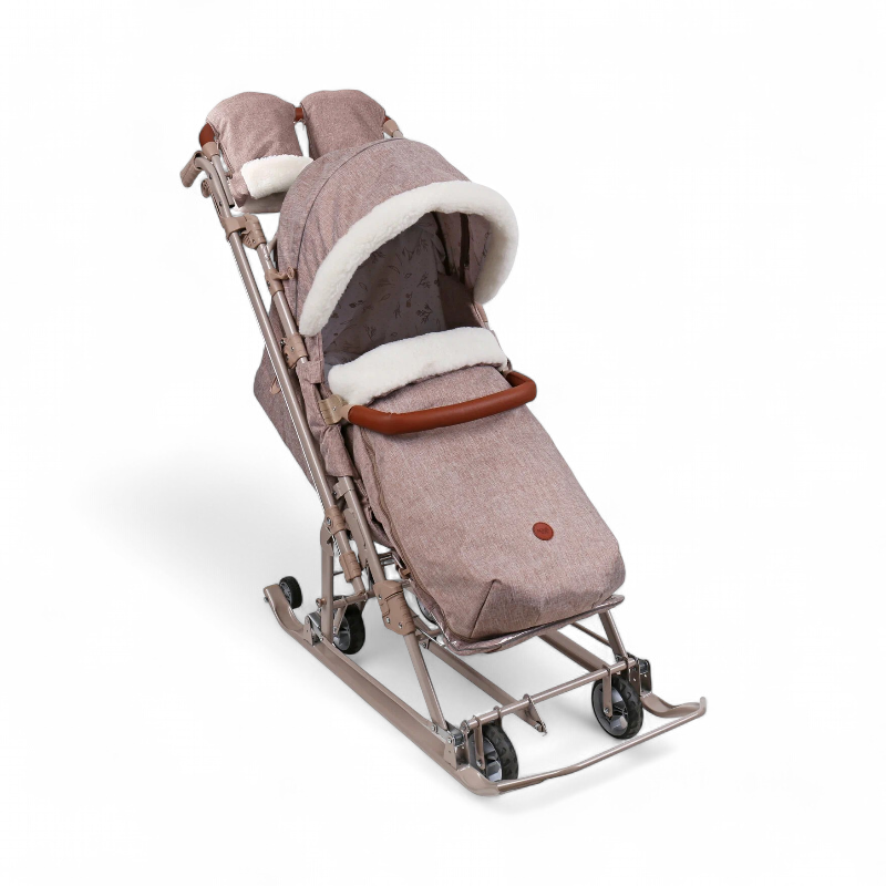 Санки-коляска Nika Ника детям 7-8К НД7-8К/8 Бежевый