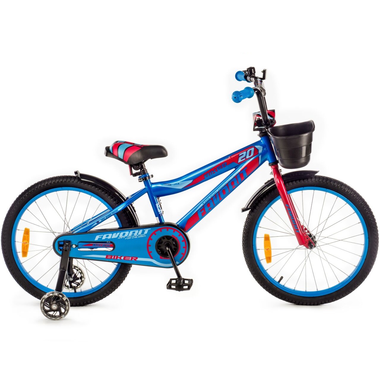 Детский велосипед Favorit Biker BIK-20BR Синий/Красный