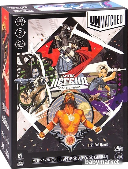 Настольная игра GaGa Games Unmatched: Битва Легенд Том 1 GG215