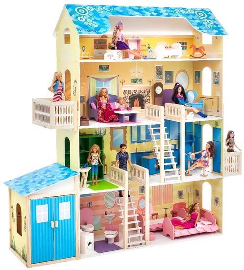 Кукольный домик Paremo Лира с мебелью PD316 - детский товар