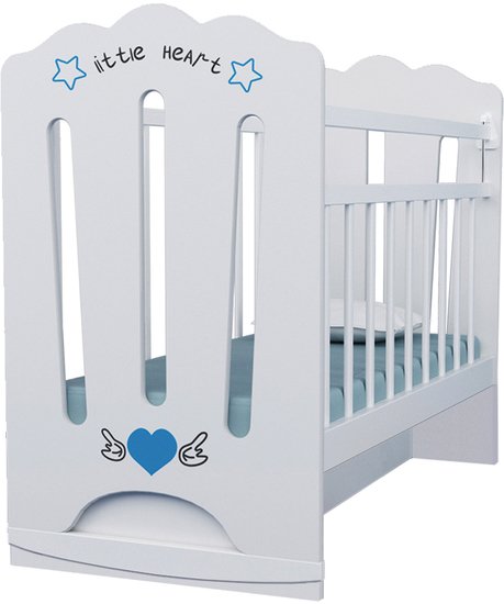 VDK Little Heart колесо-качалка с маятником (белый)