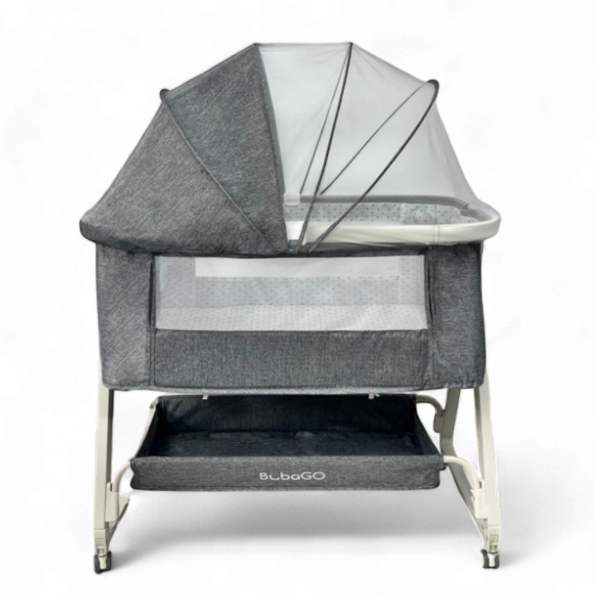 Приставная детская кроватка Bubago Velina BG 182-1 Серый