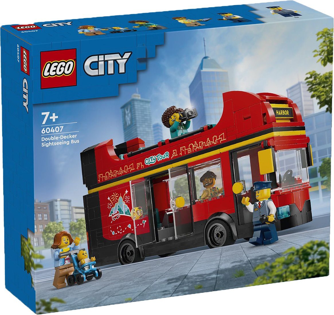 LEGO City 60407 Красный двухэтажный экскурсионный автобус