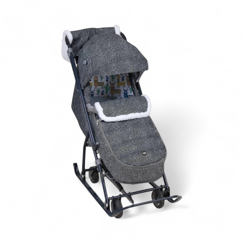 Санки-коляска Nika Наши детки 6 НДТ6/1 Серый