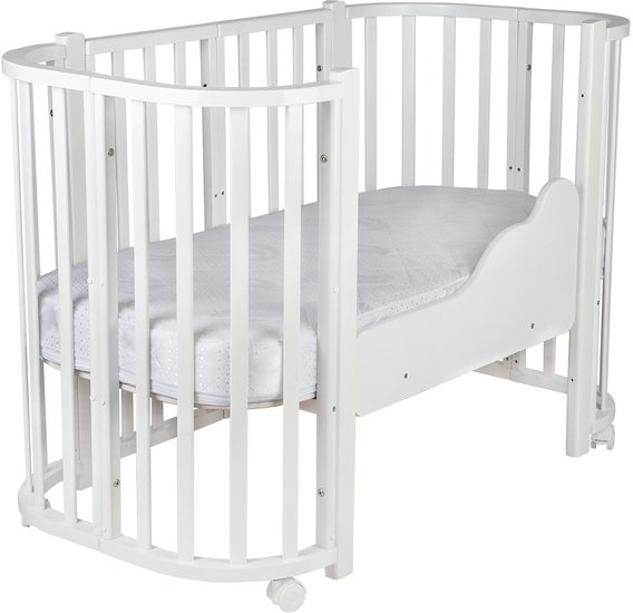 Indigo Baby Lux 3 в 1 (белый/натуральные стойки)