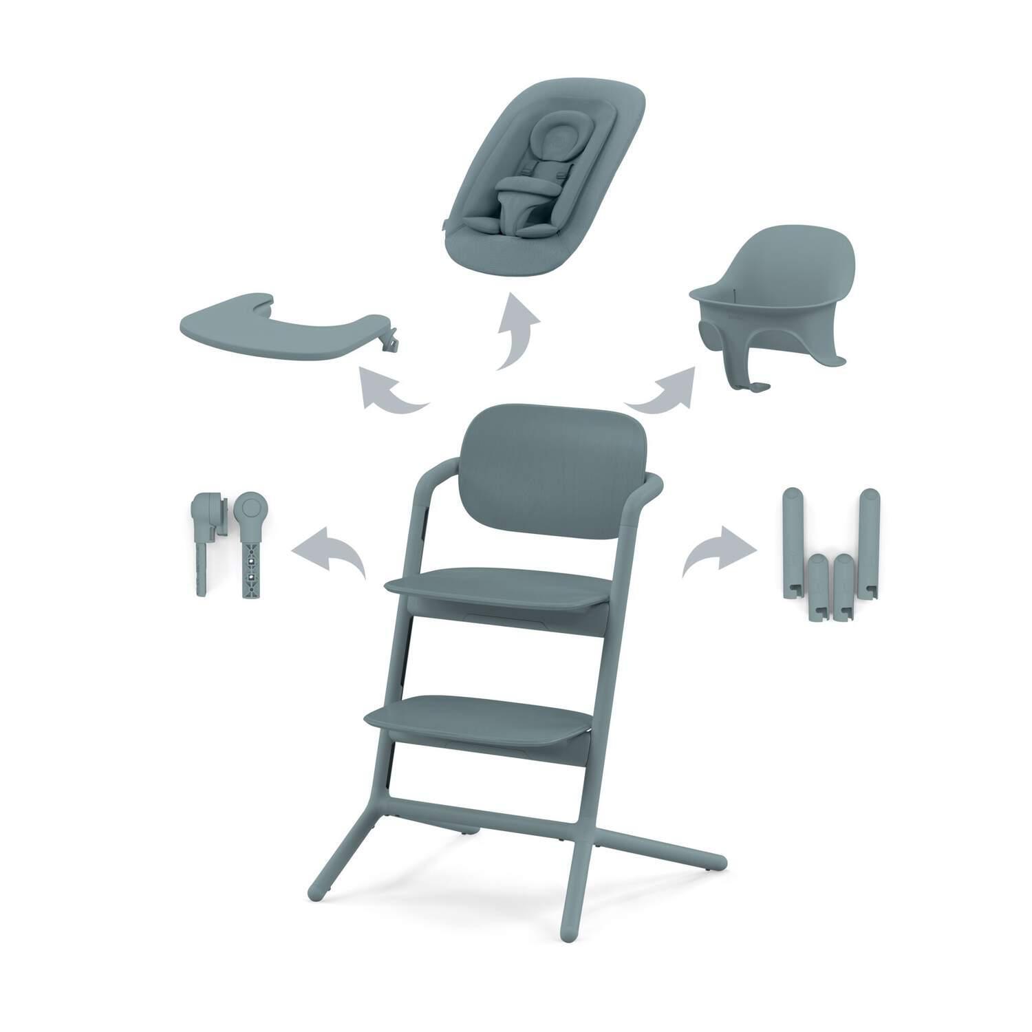 Стульчик для кормления Cybex Lemo 4в1 Set Stone Blue
