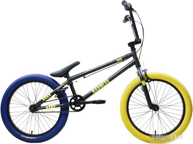 Stark Madness BMX 1 2025 (графит матовый/желтый/синий)