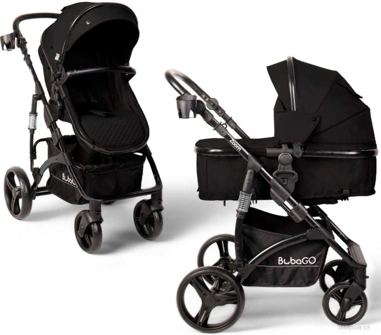 Детская универсальная коляска Bubago Zoom 2в1 BG 135-B-1 Чёрный