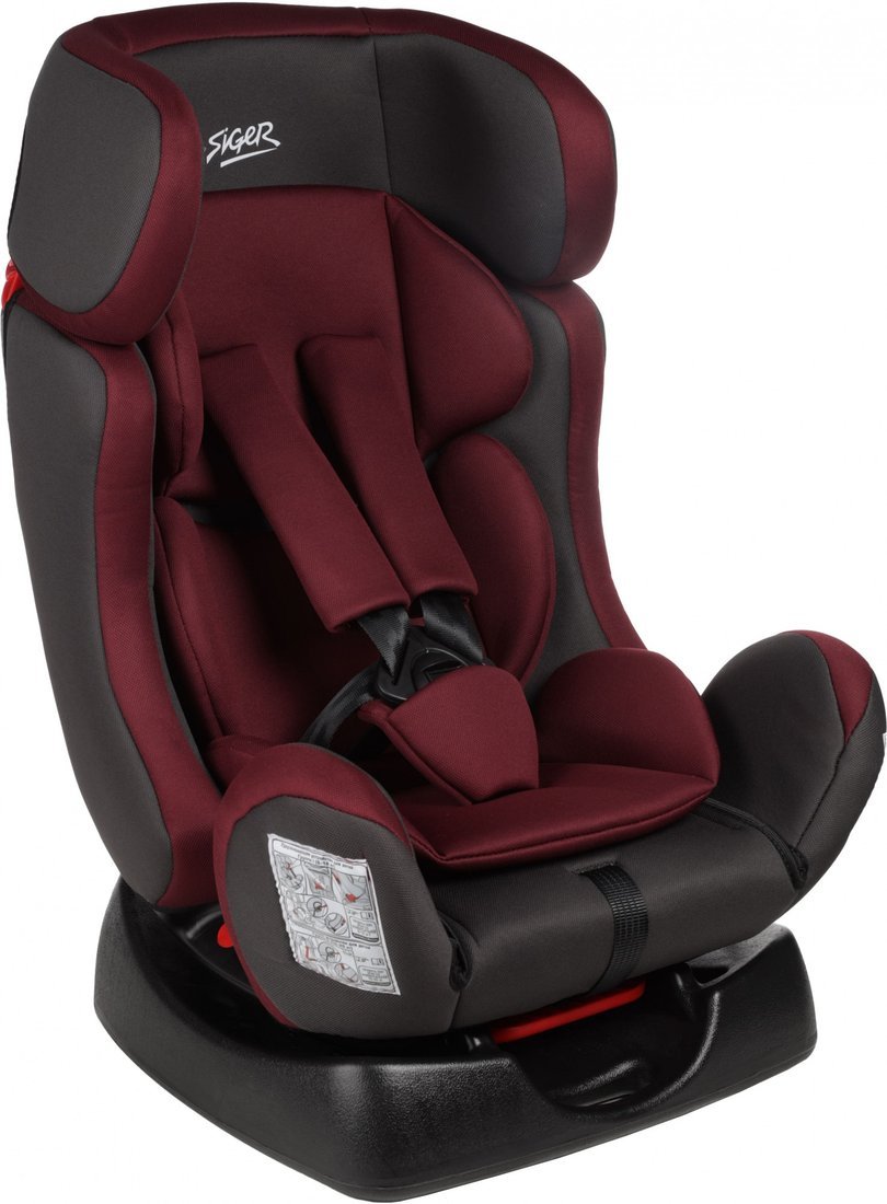 Детское автокресло Siger Диона KRES4033 Рубиновый/Серый