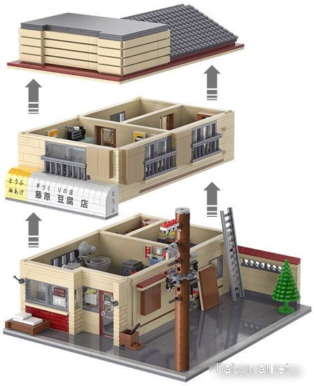 CaDa Initial D Fujiwara Tofu Shop C61031W - детский товар
