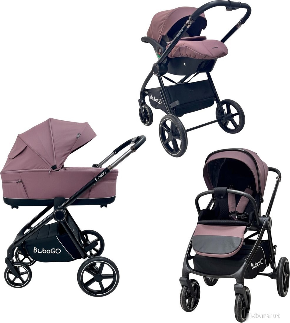 Детская универсальная коляска Bubago Niveta 3в1 BG 192-4 Лиловый
