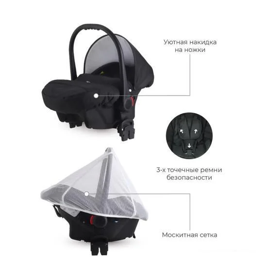 Детское автокресло Riko Carlo Чёрный - детский товар