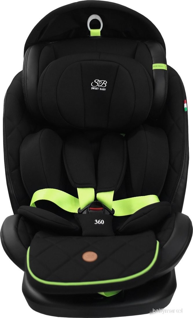 Sweet Baby Suburban 360 Isofix 0-36 (черный/зеленый)