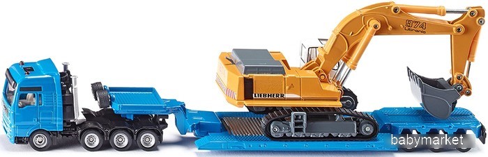 Siku MAN TG-A с экскаватором Leibherr 1847