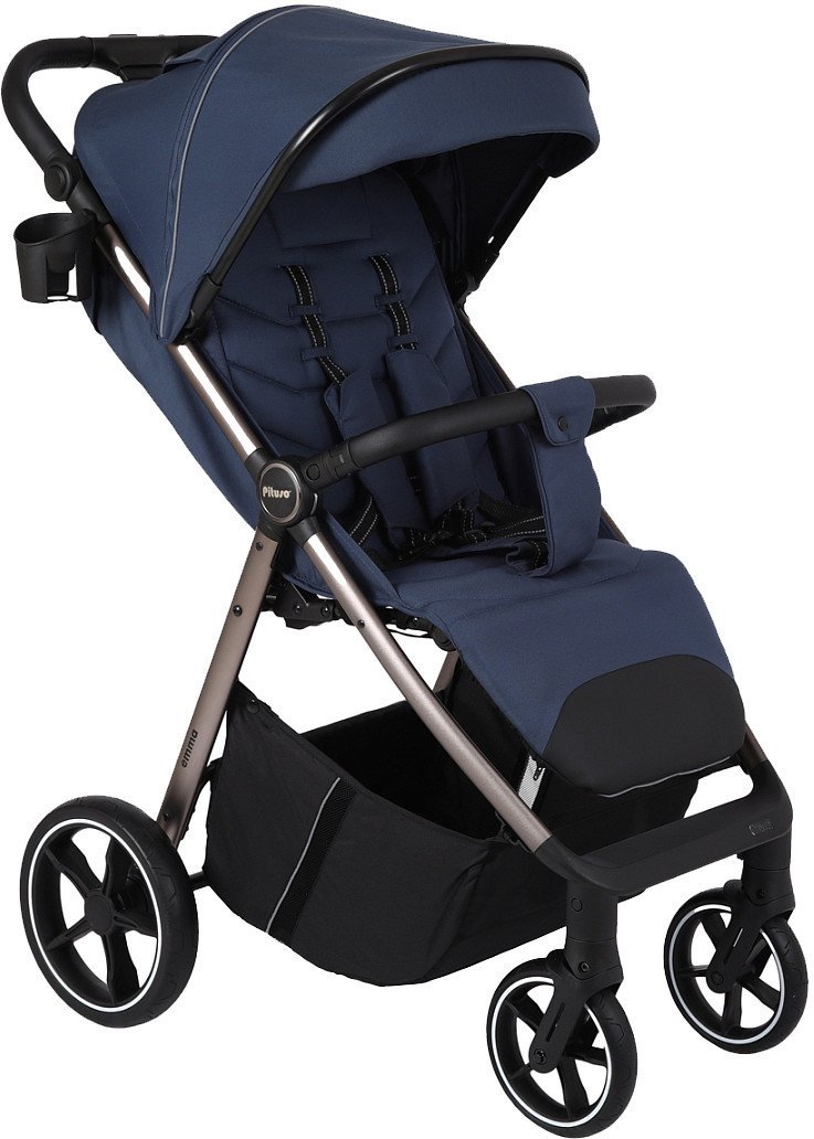 Детская прогулочная коляска Pituso Emma ET6 Тёмно-синий