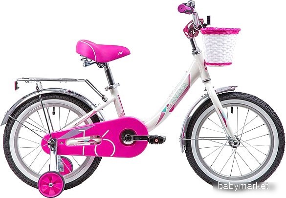 Novatrack Ancona 16 (белый/розовый, 2019)