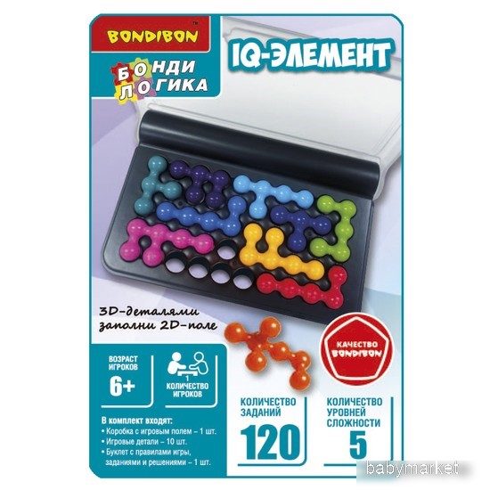 Bondibon БондиЛогика IQ-Элемент ВВ5819 - детский товар