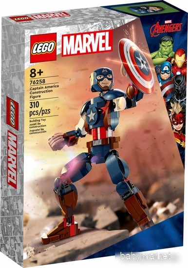 Конструктор Lego Marvel Super Heroes Сборная фигурка Капитана Америки 76258