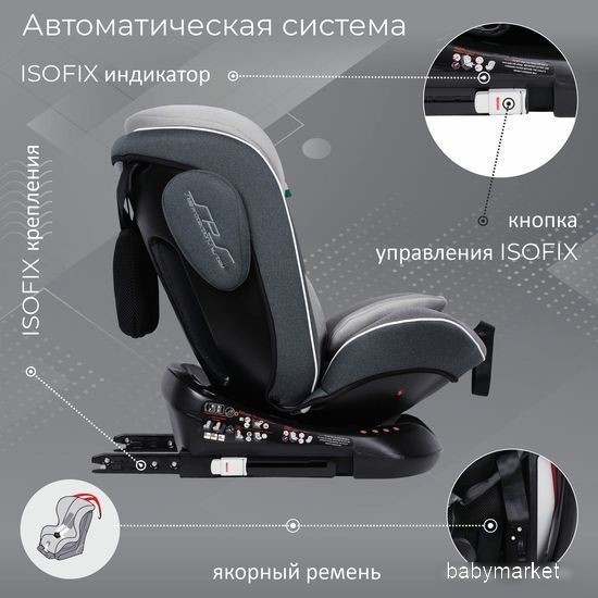 Sweet Baby Crosstour 360 SPS Isofix 0-36 (серый) - детский товар