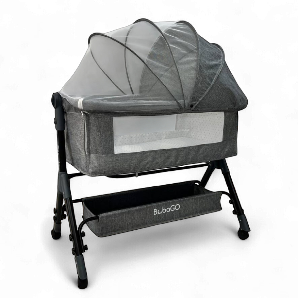 Приставная детская кроватка Bubago Somela BG 180-1 Серый