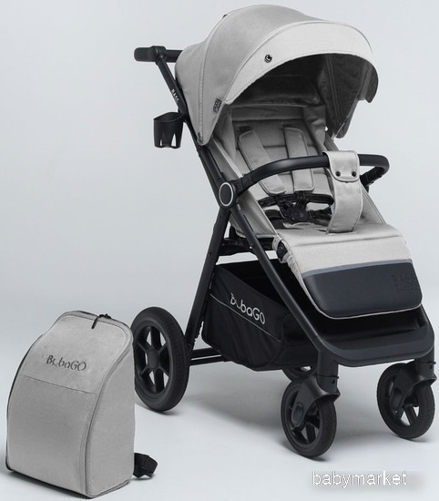 Детская прогулочная коляска Bubago Bass BG 130-1 Светло-серый