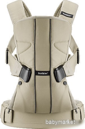 Рюкзак-переноска BabyBjorn One Cotton Mix 6980.01 Black