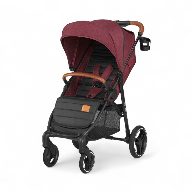 Детская прогулочная коляска KinderKraft Grande LX Burgundy