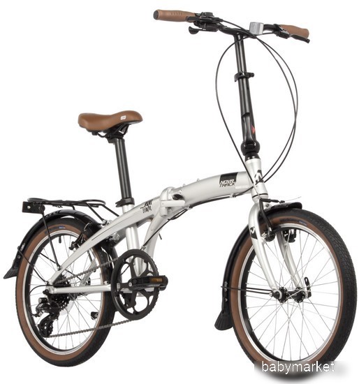 Novatrack Town alloy 8 V 2024 (серебристый) - детский товар