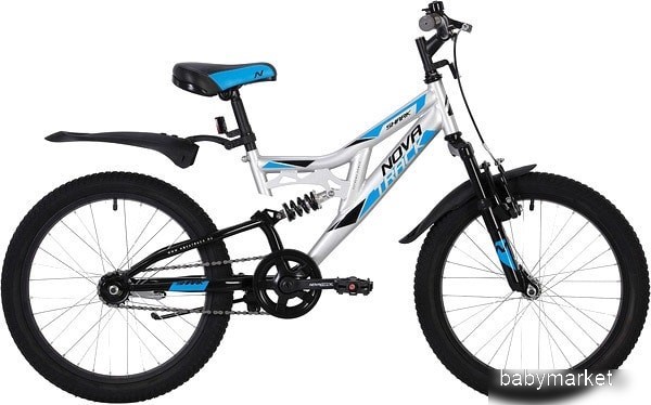 Novatrack Shark 20 20SS1V.SHARK.SL20 (серебристый/черный, 2020)