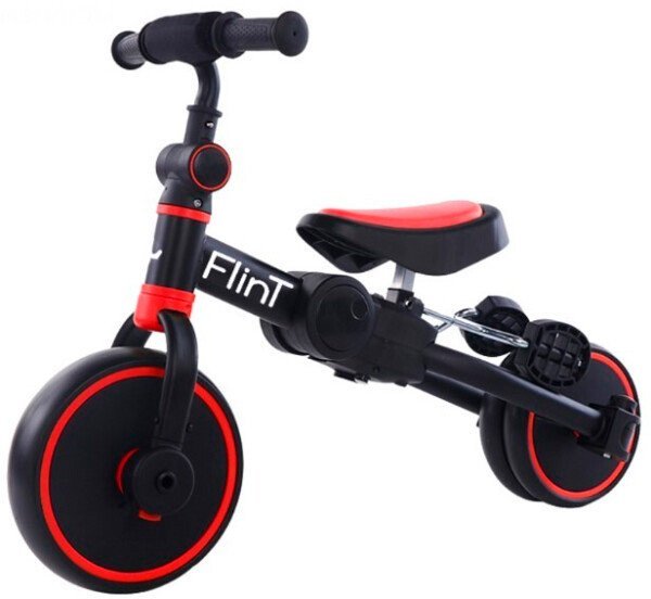 Беговел-велосипед Bubago Flint BG-F-109-1 Чёрный/Красный