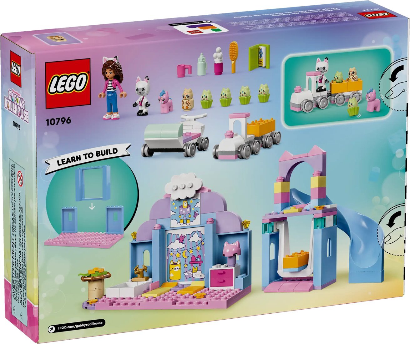 LEGO Gabby's Dollhouse Уход за котятами Габби 10796