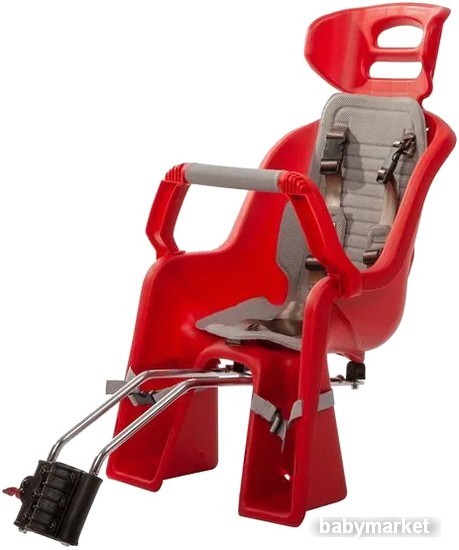 Детское велокресло SunnyWheel SW-BC-137 (красный/серый)