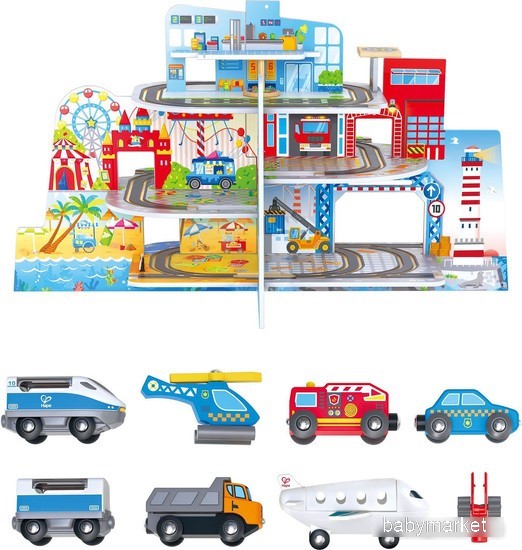 Hape Железнодорожная станция Мега Сити E3768 - детский товар