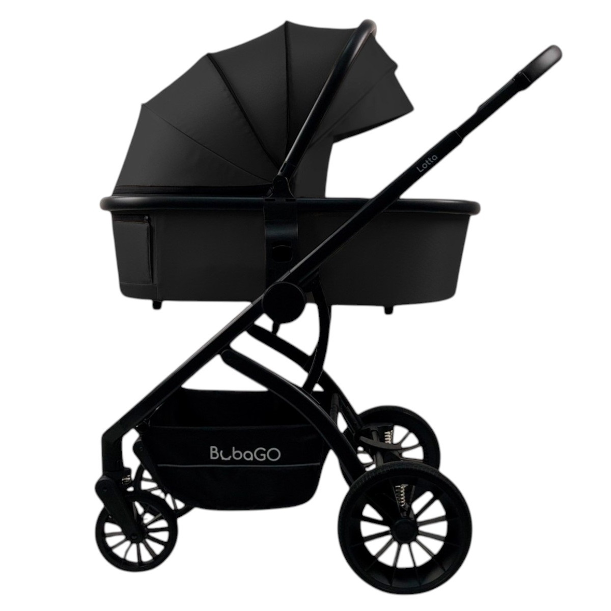 Детская универсальная коляска Bubago Lotta 3в1 BG 150-1 Чёрный