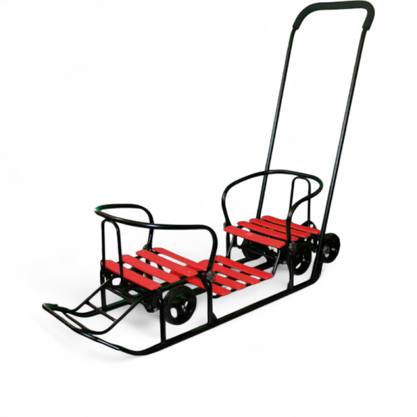 Санки детские GalaXy Погодки универсал 1 Чёрный/Красный