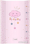 Пеленальная доска AlberoMio PT70 407 Спящее облако 8282 (розовый)