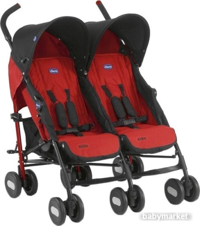 Коляска прогулочная «трость» Chicco Echo Twin (красный)