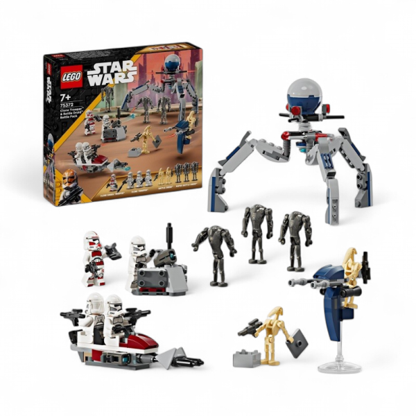 LEGO Star Wars 75372 Боевой набор Клон-солдат и боевой дроид - детский товар